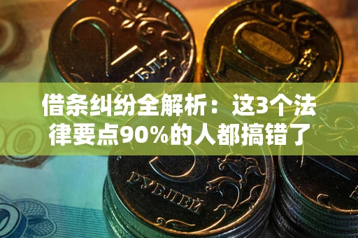 北京借条纠纷全解析：这3个法律要点90%的人都搞错了
