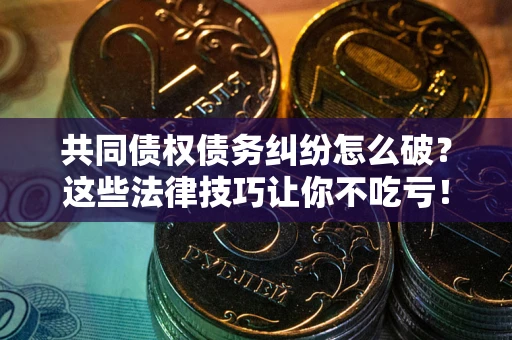 北京共同债权债务纠纷怎么破？这些法律技巧让你不吃亏！