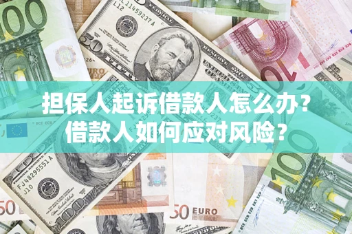 北京担保人起诉借款人怎么办？借款人如何应对风险？