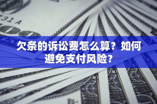 北京欠条的诉讼费怎么算？如何避免支付风险？